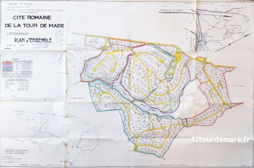 1962 : plan d‘aménagement de la cité romaine (3 tranches)