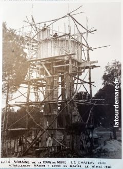château d‘eau mis en service le 18 mai 1956